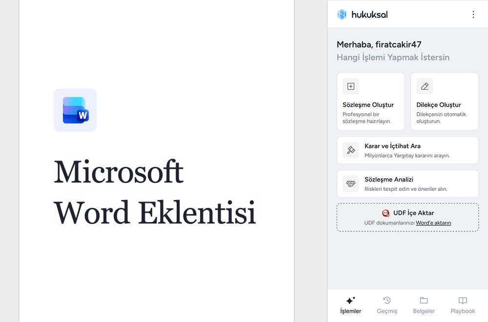 avukat yapay zeka hukuksal Microsoft word eklentisi