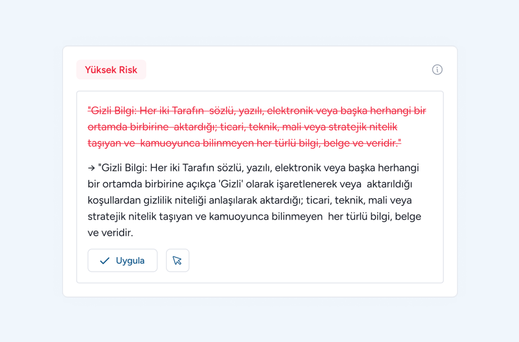 yapay zeka sözleşme risk analizi avukat