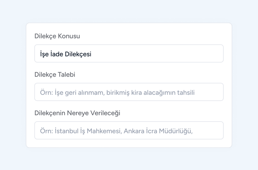 yapay zeka dilekçe oluşturma avukat