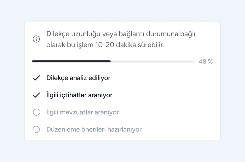yapay zeka dilekçe analizi içtihat arama